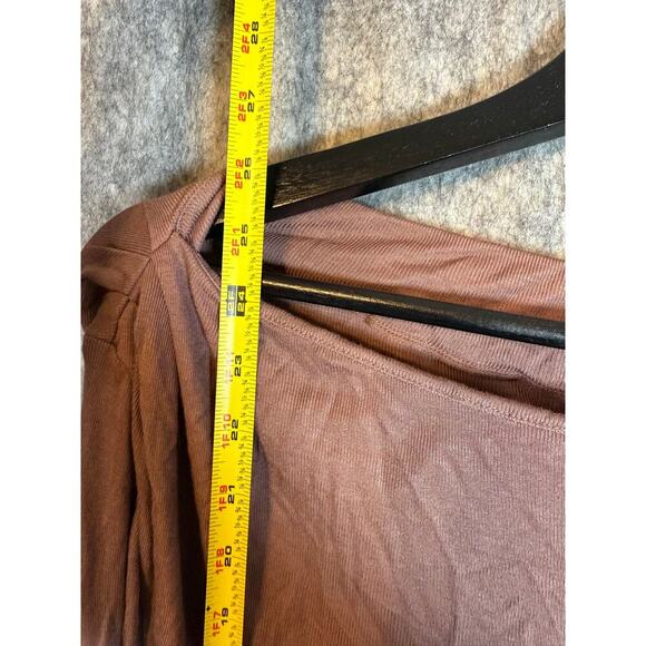 Intimately Free People Pink Ruched Long Sleeve Thin Base Layer Medium - Picture 8 of 8